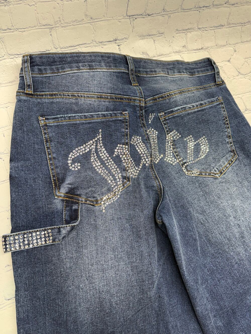 NWT Juicy Couture Sequin Cargo Jeans Size 5/27